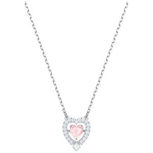 Swarovski Sparkling Dance Heart Necklace Pink 5465284