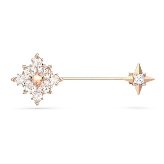 Swarovski Stella brooch Kite cut, Star, White, Rose gold-tone plated 5645377