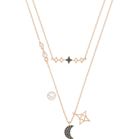 Swarovski Symbolic Moon Necklace Set, Multi-colored, Mixed Plating 5273290