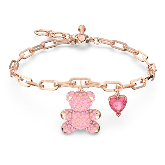 Swarovski Teddy bracelet Bear, Pink, Rose gold-tone plated 5642978