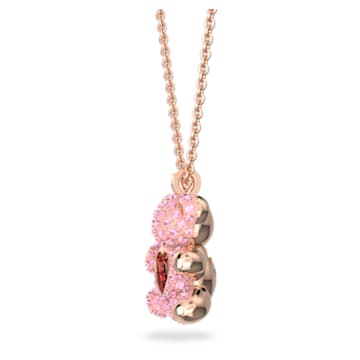 Swarovski Teddy pendant Bear, Pink, Rose gold-tone plated 5642976