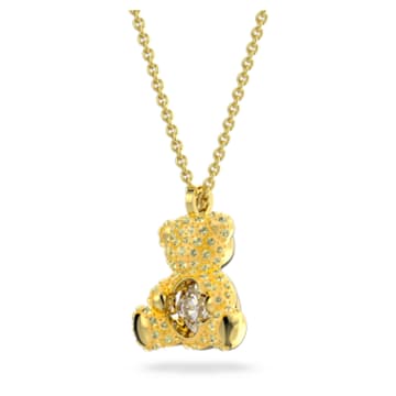 Swarovski Teddy set Bear, Yellow, Gold-tone plated 5643798